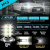 Autoscheinwerfer-Zubehör, 2 Stück H7 COB LED-Licht-Scheinwerferlampen-Set, Fernlicht, superhelle 6000 K weiße Glühbirne