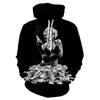 Herrtröjor Sweatshirts 2021 Höst och vinter 3D-utskrift Bläckfisk Tentacles Hoodie Kvinnors Pullover Casual Fashion Hip-Hop Sweatshirt