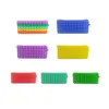 Silicone Pen Storage Bag för Party Sensory Push Bubble Pencil Box Pouch School Kids Rainbow Fidget Stationery Case