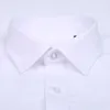 Чистая хлопок негабаритная рубашка для мужчин с длинным рукавом полосатый твердый формальный мужской рубашки 8XL белый квадратный воротник Удобная одежда 210708