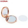 Blankelwerbung DIA 70mm275inch Roségold Sublimation Compact Mirror Round Metalltasche Mirror2614835