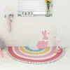 Candy Color Semicek Rainbow Play Mat Dla Dziewczyn Pokój Dekoracja 110 * 60 cm Dywany sypialni dziewczęcy Dywanik Dywanik Play Mata 210724