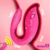 Vibromasseur vaginal télécommandé sans fil en forme de U, jouets pour adultes pour femmes et couples, Double moteurs, Massage du point G, vagin, chargement USB, jouet Anal