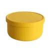 Juegos de vajilla Caja de picnic Sin olor Redondo con tapa Fácil de llevar Fruta 5 colores 250ml / 700ml Soporte de almacenamiento
