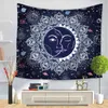 Sun God Tapisserie psychédélique Mandala Tenture murale élégante Boho Hippie Tapisseries Nordic Home Decor 210609