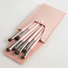 7 stks oogschaduw make-up borstel set wenkbrauw paard haar hout handvat cosmetische schoonheid tools