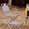 強力なキャンプ家具によって軽い屋外釣りの椅子アルミ合金ナイロン迷彩折りたたみ小さいサイズの椅子キャンプハイキングシートスツール648 Z2