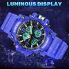 TOKDIS Brand New Men Military Watch Quartz Sport Waterproof Dual Display Wrist Watch Male Digital Analog Clock Relogio Masculino G1022