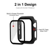 Apple Iwatch Series 5/4/3/2/1 전체 적용 범위 38 40 42 44mm PC TPU 2in1 케이스 커버를위한 무광택 하드 시계