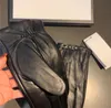Luxury Men Sheepskin Gloves High Quality Hardware Leather Mittens Male Winter Keep Warm Glove With Gift Box
