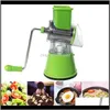 Clephan Fruit Tools Itchen, Dining Bar Home & Garden Drop Delivery 2021 Multi-function Rotary Shredded Potato Hine Vegetable Grater Manual Cabbage