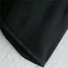 Mini abito in raso nero Donna Inverno increspato Chic A Line Puff Manica lunga Donna Vintage Corto Elegante es 210519