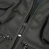 Män Multi-Pocket Classic Waistcoat Male Ärmlös Avlastning Solid Coat Work Vest Pipraft Tactical Mesh Vest Jacket 211105
