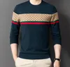 21SS Vintage Designers Sweaters Luxury Mens Womens Jacquard Oregelbundna Brev Skriv ut Man Paris Fashion Tee Givet tröja Toppkvalitet Streetwear