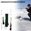 Boat Fishing Rods LEO High Strength Fiberglass Shrimp Rod Winter Ice Tackle Travel Sea Pole Drop 1p18554883190