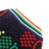 Luxury Pet Dog Sweater Rainbow Färgglada brev Tryckta kappor Höst Vinter Varm Ytterkläder Bulldog Teddy Corgi