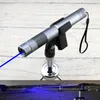 Super poderoso militar bx4 450nm foco ajustável azul ponteiro laser led luz lanterna lazer tocha caça com bateriaschar6164324