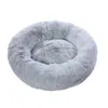 Kennels Penne Spesse Cutton Round Pet Dog Bed Super Soft Long Plush Animali domestici Cat Mat Cats Nest Winter Warm Sleeping Dogs Kennel Sofa