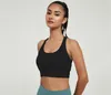 Kvinnors Sport Övning Bra Yoga Outfits Vest Straps Bodybuilding All Match Casual Gym Push Up Bras Godkvalitet Beskära Toppar Inomhus Utomhus träningspass