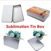 Creative 3 Styles Sublimation Tin Boxes Candy Can Makeup Storage Box Blank DIY Po Festival Gift For Friends8672452