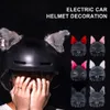 Nuovo 1 Pair Casco Moto Cute Cat Ores Peluche MotoCross Full Face Off Road Casco Decor Accessori Casco Sticker Styling Dropshi