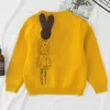 Automne enfants Cardigan manteau bébé filles chandails couleur bonbon dessin animé coton simple boutonnage veste vêtements chauds 210529257k2744711