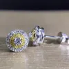 yellow cubic zirconia earrings