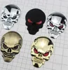 Halloween carro adesivo esqueleto crânio osso 3d metal cromo carro logo emblema badge adesivo decalque ups dhl novo chegar carro