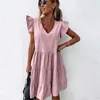 Summer Dress Women Casual Sleeveless Sundresses Women Elegant Vintage Ladies Red Beach Mini Dresses Vestido De Mujer Y2k 210715