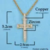 Iced-Out Nail Shape Pendant for Women Men Material Copper Cubic Zircon Gold Color Hip Hop Rock Street Jewelry Bling Charm Pendant2699081