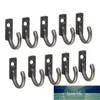 10PCS Single Prong Hook Mini Size Wall Mounted Retro Cloth Hanger pour Manteaux Chapeaux Serviettes Clés