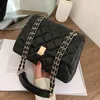 Petit sac noir pour femmes, sac à main de mode de marque de voyage, épaule Simple inclinée croisée Simple de styliste grande capacité