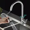 Kitchen Faucet Brushed Gold And Multicolor Pull Out Water Mixer Tap Single Handle Rotation Shower Faucets