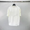 21SS Tasarımcılar Tee Top Erkek Kadın Tişörtleri Örme Örgü Mektuplar Desen Nakış Adamı Paris Moda T-Shirt Kısa Kollu Luxurys T289M