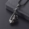 Wholesale saxophone cremation urn pendant, wholesale musical instrument cremation jewelry keepsake, memorial family or pet