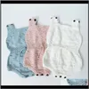 Jumpsuitsrompers bébé vêtements bébé maternité livraison directe 2021 infantile unisexe automne tricot Triangle barboteuses 3 solide sans manches coton laine Ju