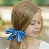 Abbigliamento per neonati per bambini in nylon in nylon bowknot Hairbands elastico per bambini accessori per capelli principessa copricapo colori solido kha287