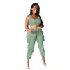 wholesale items pantsuit vest sportswear two piece set tracksuits outfits sexy sleeveless y2k top trousers sweatsuit pullover legging suits klw7300