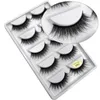 Cils de vison G800 faux cils 3-D épais cils 5 paires emballage neutre G807 mélangent les styles chaque style a une longueur différente pour les options faux cils cils