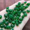 Jade verde rosa natural com 925 jóias de prata esterlina para mulheres de ouro em guloseimas de ouro 5490320