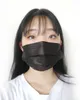 Moda Preto Adulto Individual 50 Pçs / Pack Designer Face Mask 3 Camadas Descartáveis ​​Mascarilha Protetor Em Estoque DHL Navio 12 horas