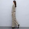 Herbst Koreanische Mode Plaid Frauen Zwei Stück Hosen Anzüge Sets Langarm Mantel + Breite Bein Outfits Elegante 210518