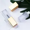 Vorratsflaschen, Gläser, 50 Stück, mattierte Goldkappe, quadratisch, Lippenglasur, Tube, Flüssigkeit, Lidschatten, Verpackung, Tuben, Concealer, leeres Material, Großhandel