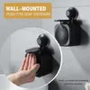 350ml liquid soap dispenser manual press kitchen bathroom no trace wall-mount 211206