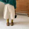 Style coréen Mode Filles Garçons Denim Pantalon longueur mollet Printemps Été Unisexe Enfants Pantalon court en vrac 210615
