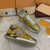 2023Designer Brand Casual Sneakers Men Damskie mieszkania skórzane