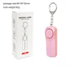 130db Safe Sound Personal Alarm Keychain Bright LED Light SelfDefense Emergency Alert Key Ring For Women Children8015237