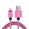 1m 2m Cables micro usb de nailon trenzado tipo c Sincronización de datos Adaptador de cable de teléfono de carga de metal para teléfonos móviles universales teléfono Android