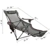 Chaise de Camp pliante inclinable avec repose-pieds sieste Portable pour les meubles de salon de pêche de Camping de soleil de plage en plein air