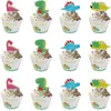 49pcs Dinosaur Theme Party Set da tavola Piatto di carta Tazza Tovagliolo Banner Dino Happy 1st Birthday Party Decoration For Kids Boys 2010193R